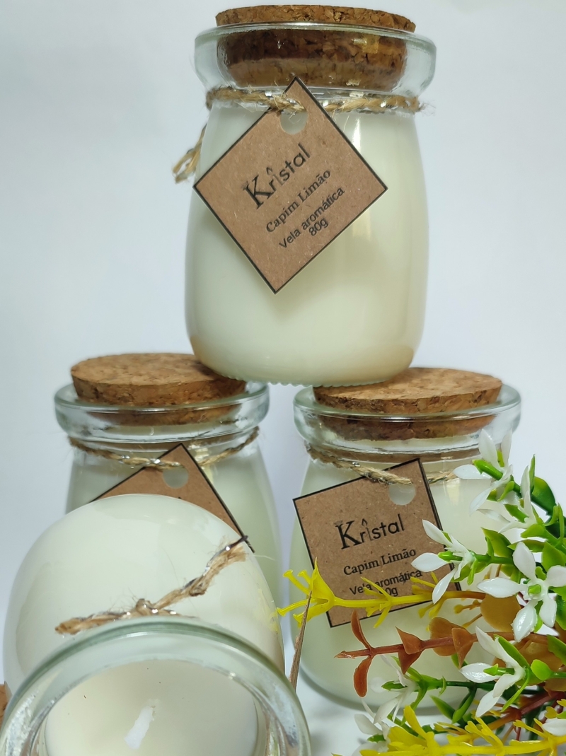Pote Leiteira Vela Aromática 70g - Imagem 4