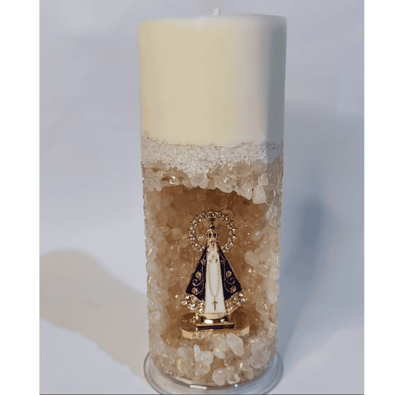 Vela Oratória P - quartzo rosa