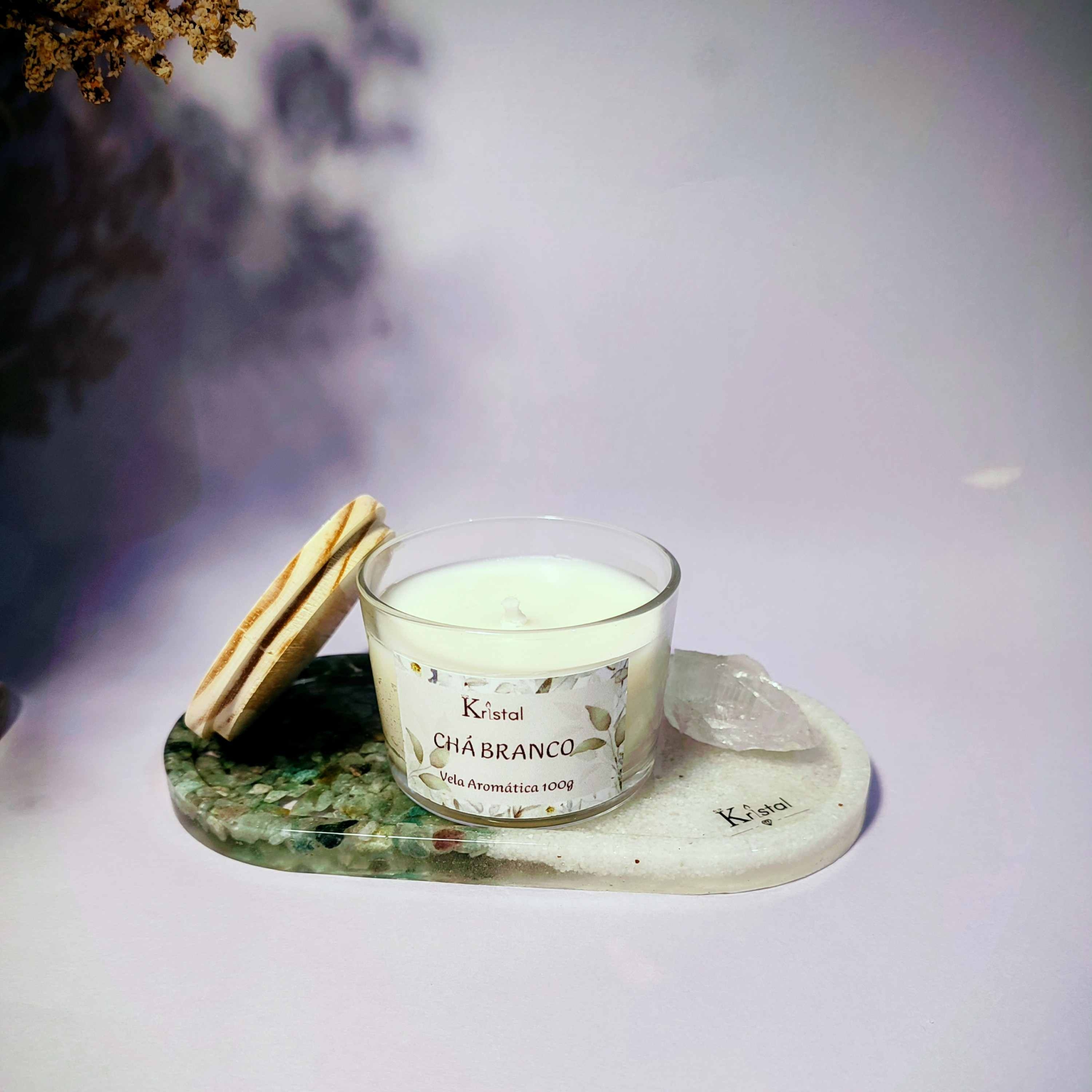 kit chá branco com 3 itens - Imagem 4